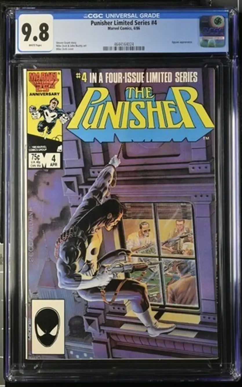 Punisher Limited Series #4 CGC 9.8 (1986) Jigsaw Appearance Marvel 164024